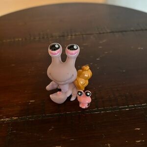 Authentic Littlest Pet Shop #859 Pink Gold Hermit Crab And Hermit Crab Teensiest